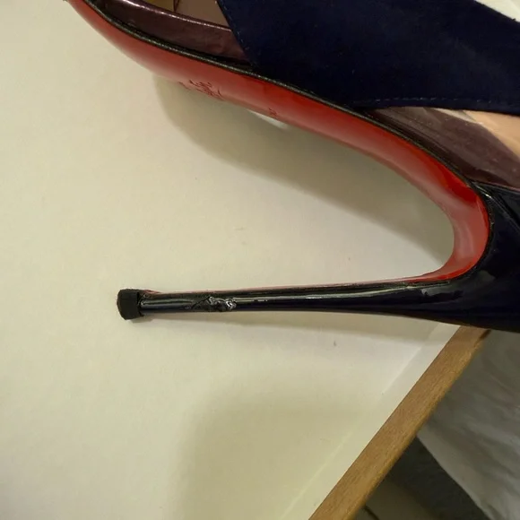 Christian Louboutin Galata 120 Eclipse Watersnake Cap Toe Heels Size 7 RARE - Picture 17 of 17